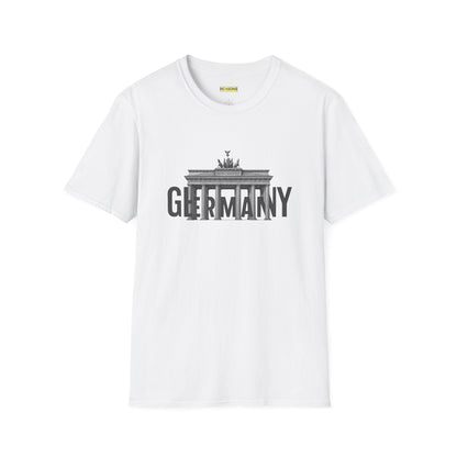 Berlin Landmark Unisex Softstyle T-Shirt - Casual Travel Tee, Gift for Travelers, Germany Pride, Souvenir Shirt, City Exploration Apparel Printify