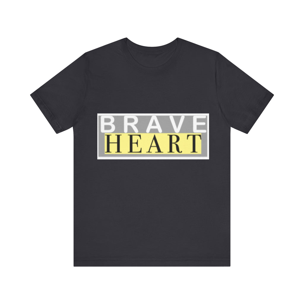 Brave Heart Unisex Tee, Inspirational T-Shirt, Gift for Champions, Casual Wear, Motivational Apparel