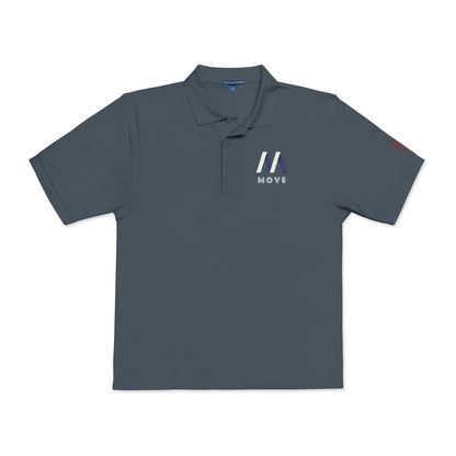 Stylish Unisex Polo Shirt with Triangle Embroidery, Casual Wear, Gift for Him/Her, Perfect for Work, Weekend, Sports, Events Printify