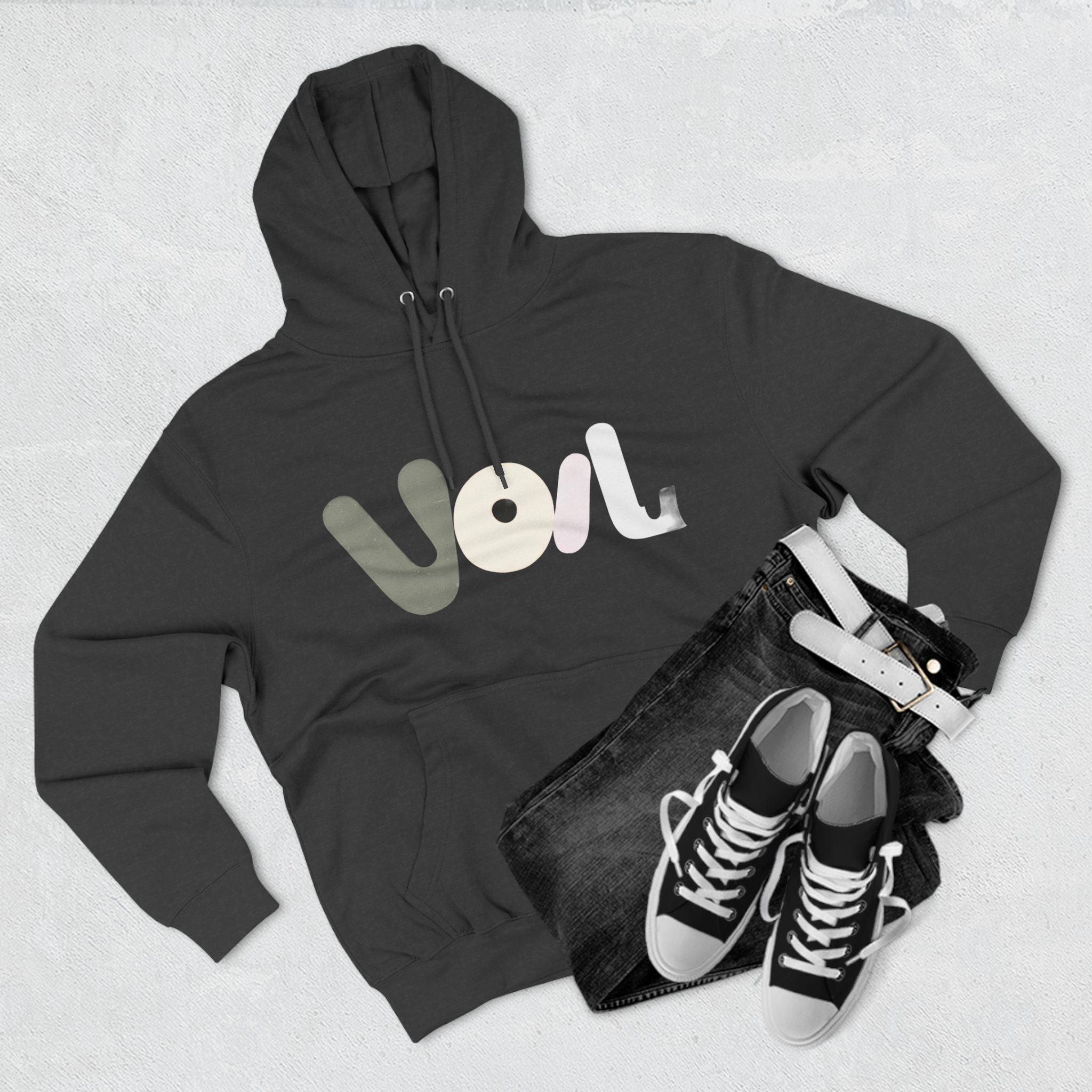 Voila Three-Panel  Hoodie
