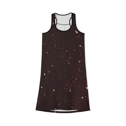 Glamorous Cosmic Racerback Dress, Women's Summer Dress, Stargazer AOP Dress, Casual Party Wear, Perfect for Festivals