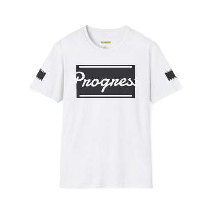 Motivational Unisex Softstyle T-Shirt | Progress Tee, Gift for Teens, Casual Wear, Workout Shirt, Inspirational Apparel Printify