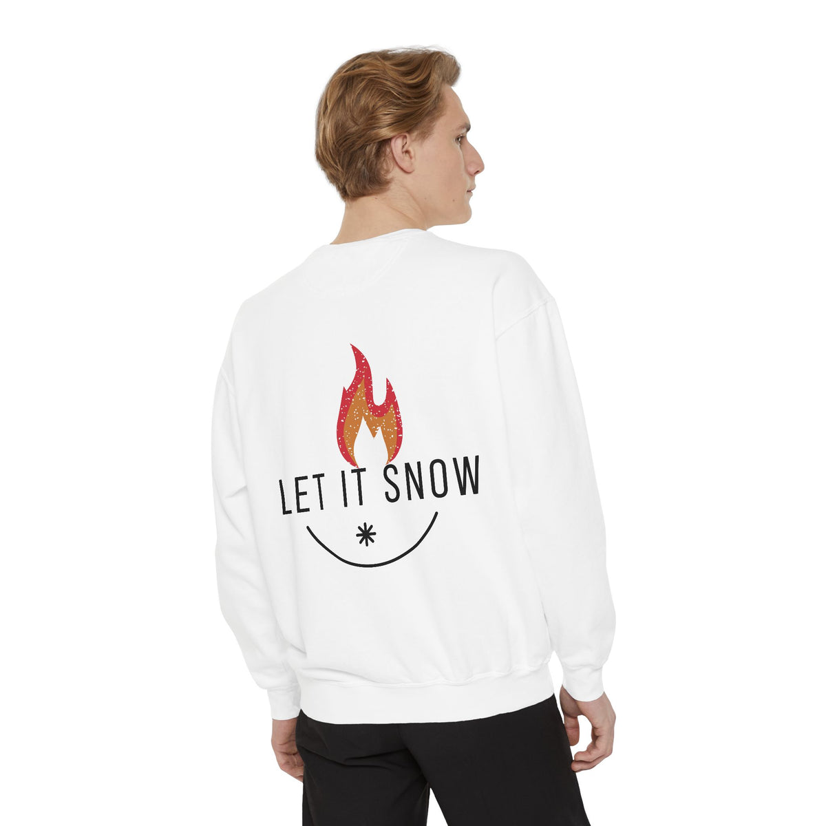 Let It Snow Unisex Garment-Dyed Sweatshirt