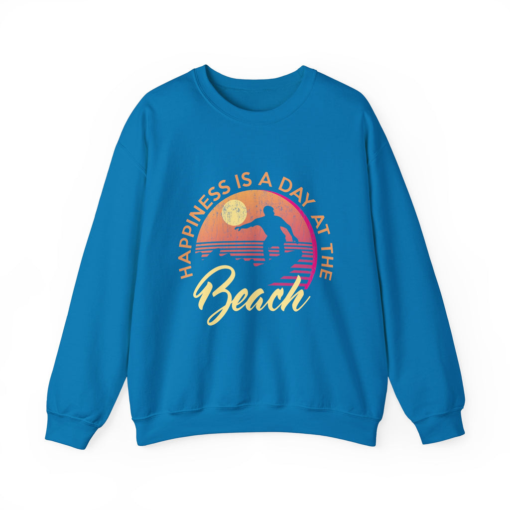 Le bonheur est une journée à la plage Sweat-shirt unisexe 
