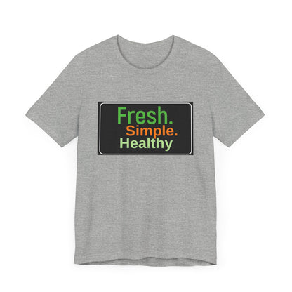 Unisex Fresh Simple Short Sleeve Tee