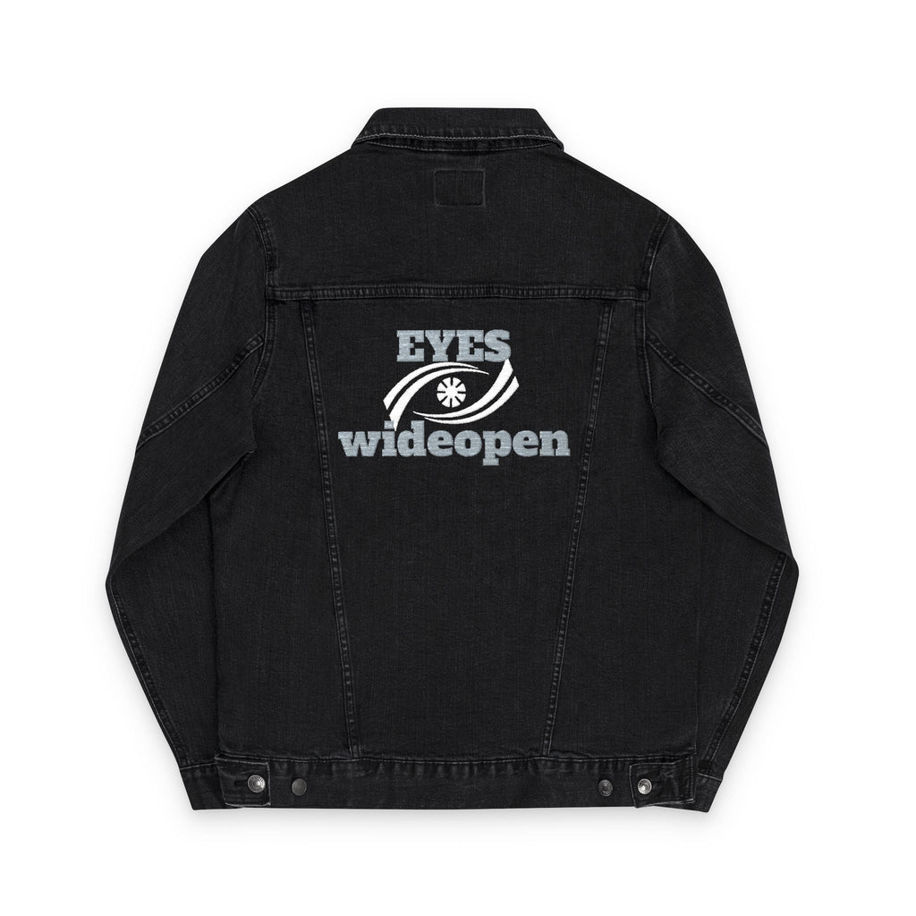 Embroidered Unisex Denim Jacket | Casual Oversized Jacket, Gift for Her, Streetwear Style, Unique Fashion Statement, Summer Layer Printify