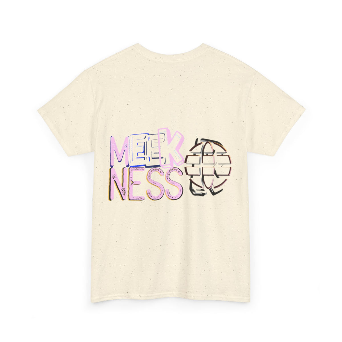 Unisex Heavy Cotton Tee - 'MEEKNESS' Graphic Shirt for Casual Wear