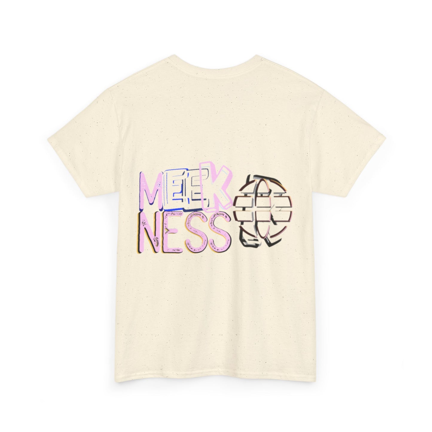 Unisex Heavy Cotton Tee - 'MEEKNESS' Graphic Shirt for Casual Wear