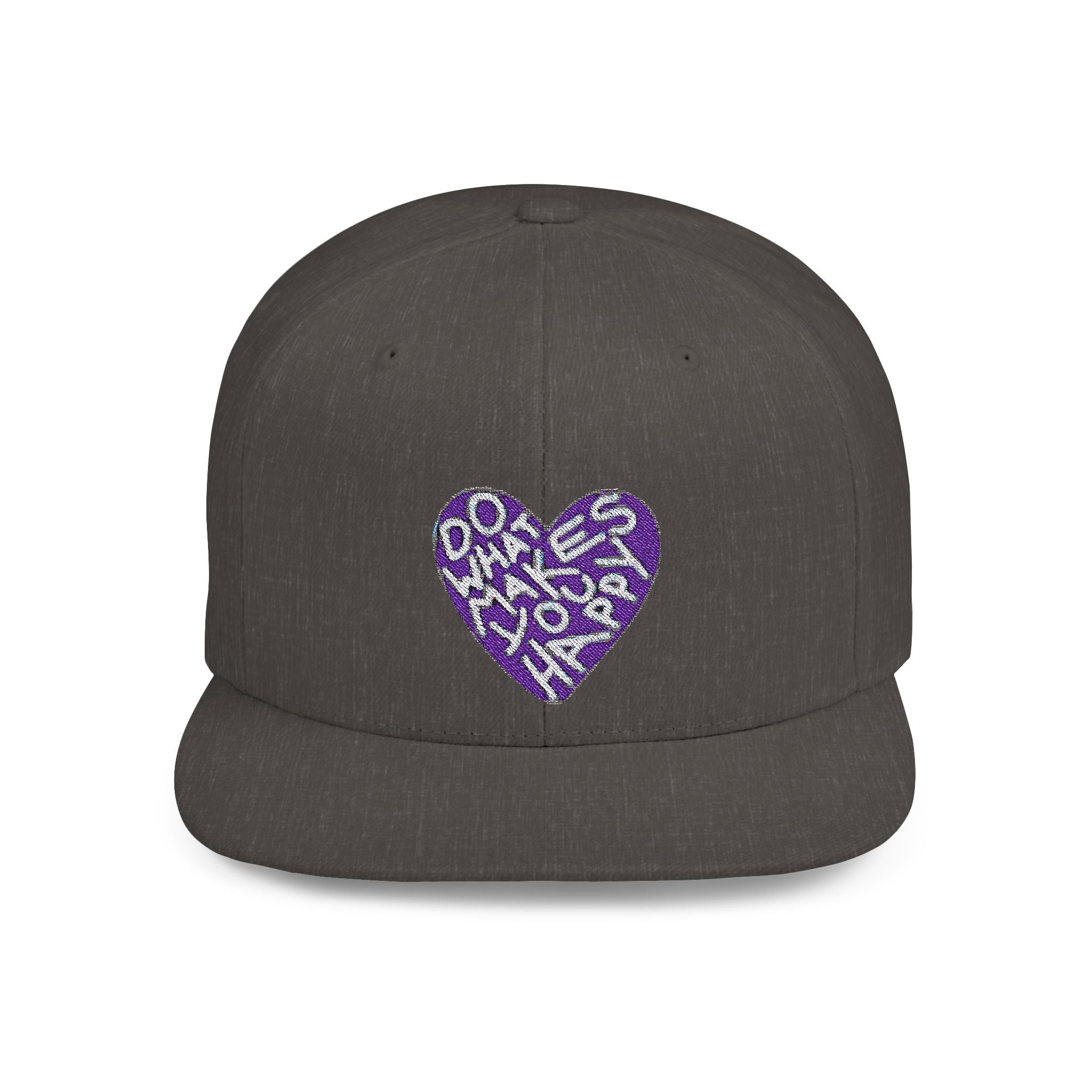 Unisex Flat Bill Snapback Hat