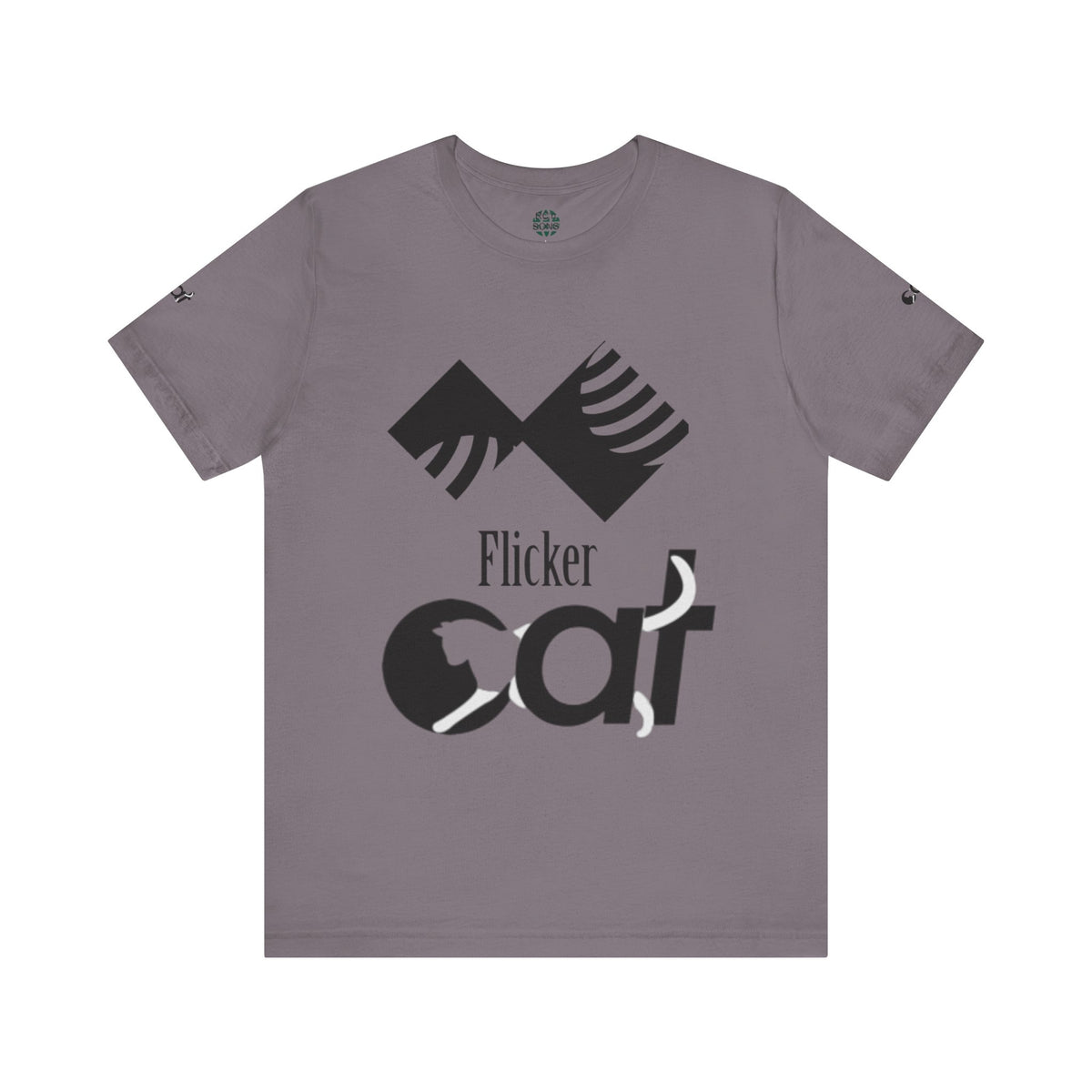 Flicker Cat Graphic Tee - Unisex Jersey Short Sleeve T-Shirt for Cat Lovers