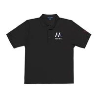 Stylish Unisex Polo Shirt with Triangle Embroidery, Casual Wear, Gift for Him/Her, Perfect for Work, Weekend, Sports, Events Printify
