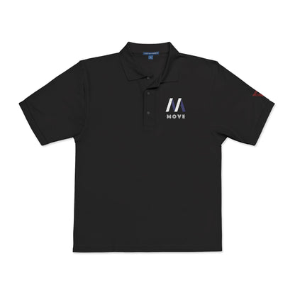Stylish Unisex Polo Shirt with Triangle Embroidery, Casual Wear, Gift for Him/Her, Perfect for Work, Weekend, Sports, Events Printify