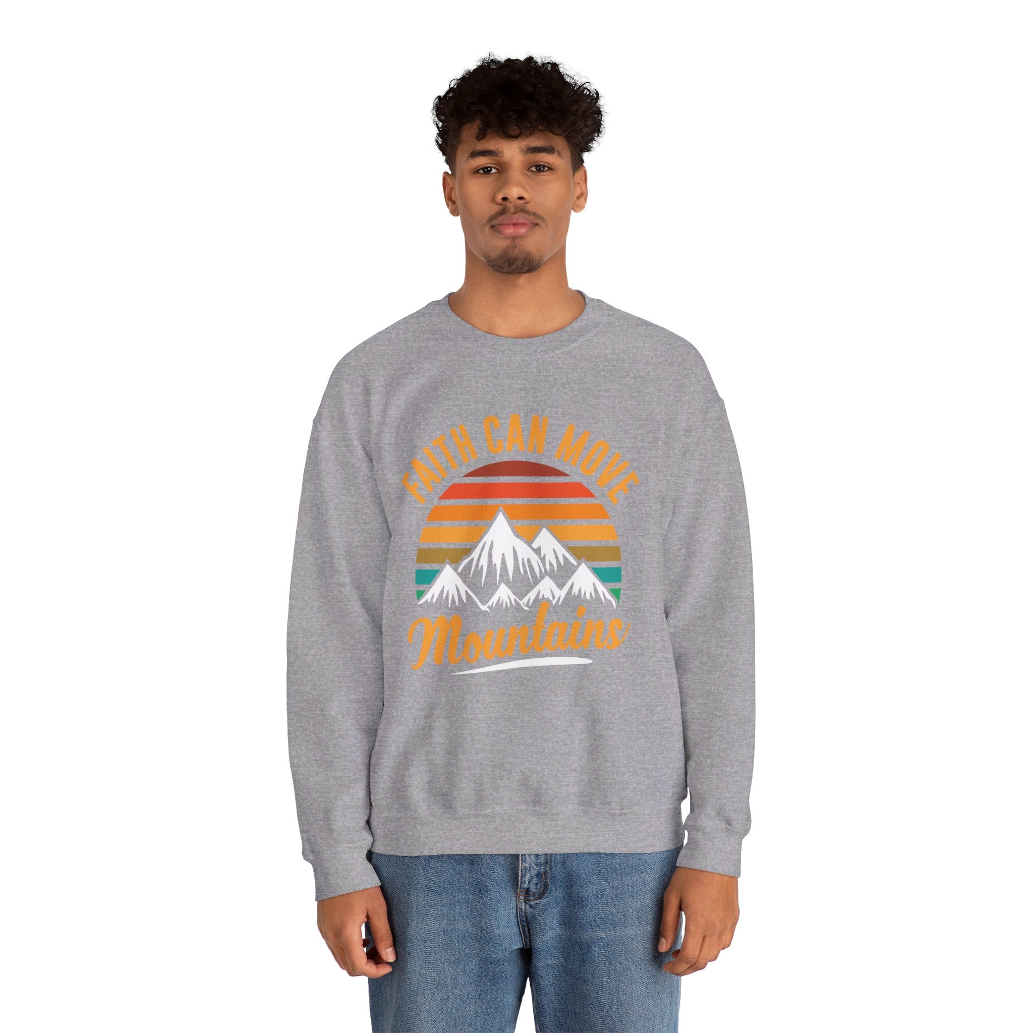 Faith Can Move Mountains Sweat-shirt unisexe 