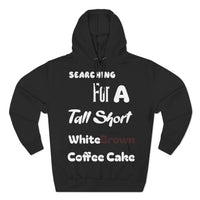 White Brown Coffee Cake Fleece Hoodie