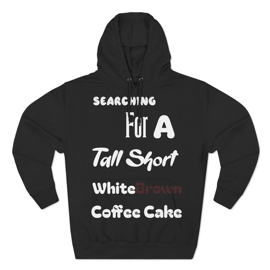 White Brown Coffee Cake Fleece Hoodie