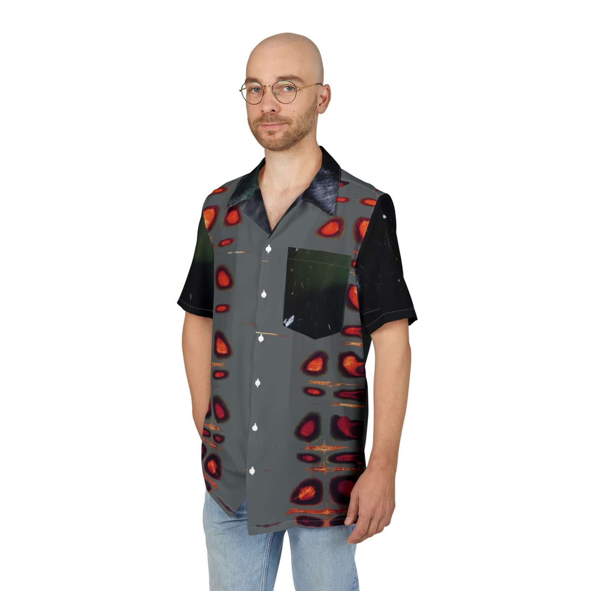 Short Sleeve Shirt - Unisex Hawaiian Button-Down Shirt Design