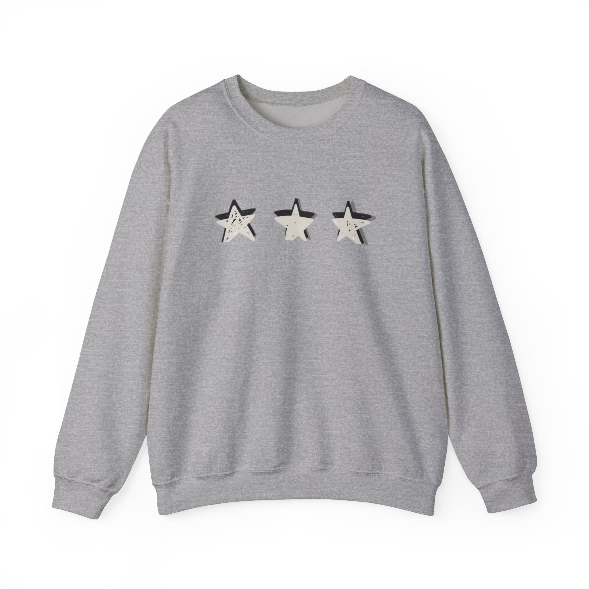 3 Star Heavy  Crewneck Sweatshirt