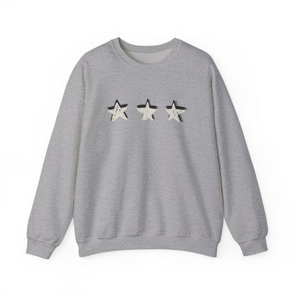 3 Star Heavy  Crewneck Sweatshirt