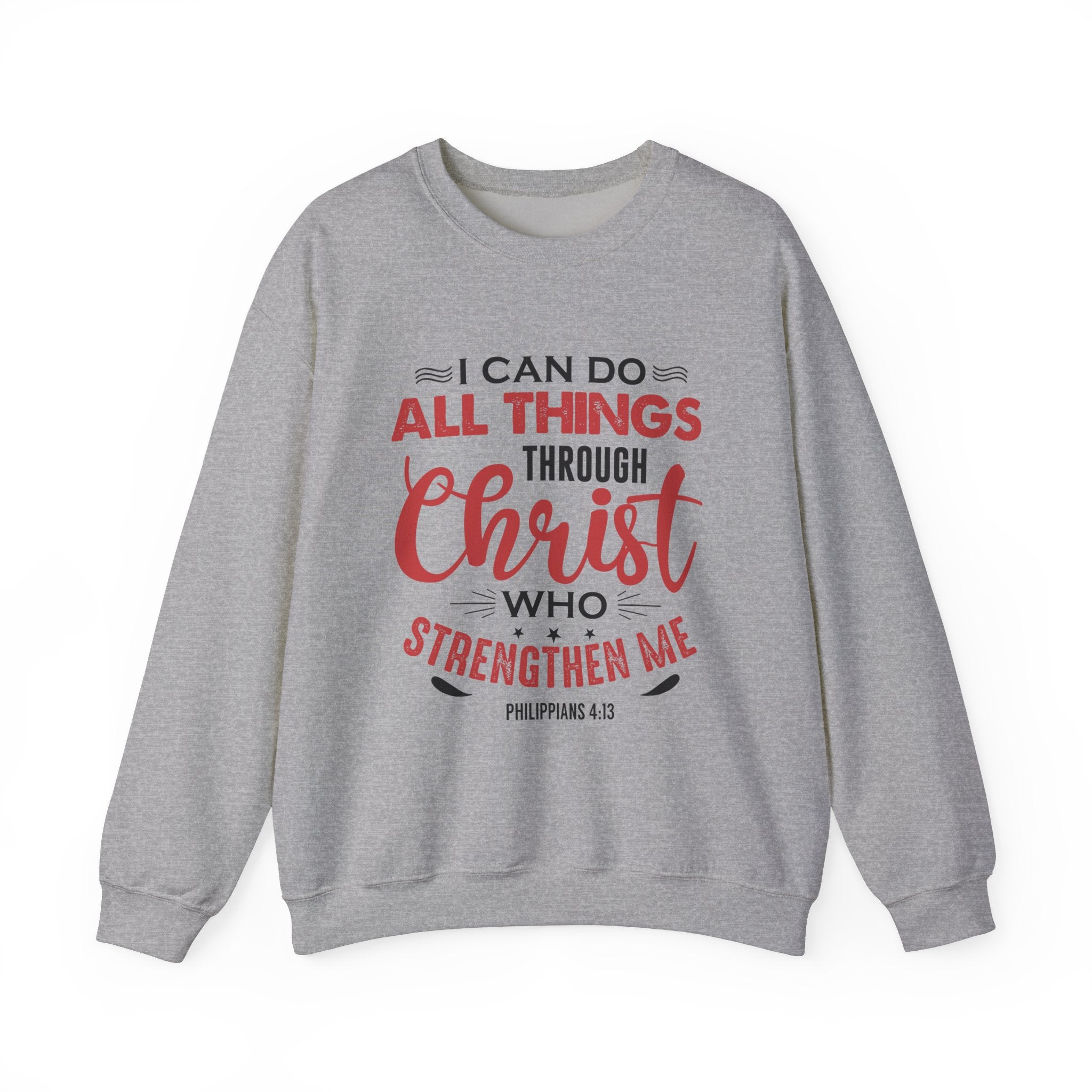 Je peux tout faire à travers le Christ Sweat-shirt unisexe 