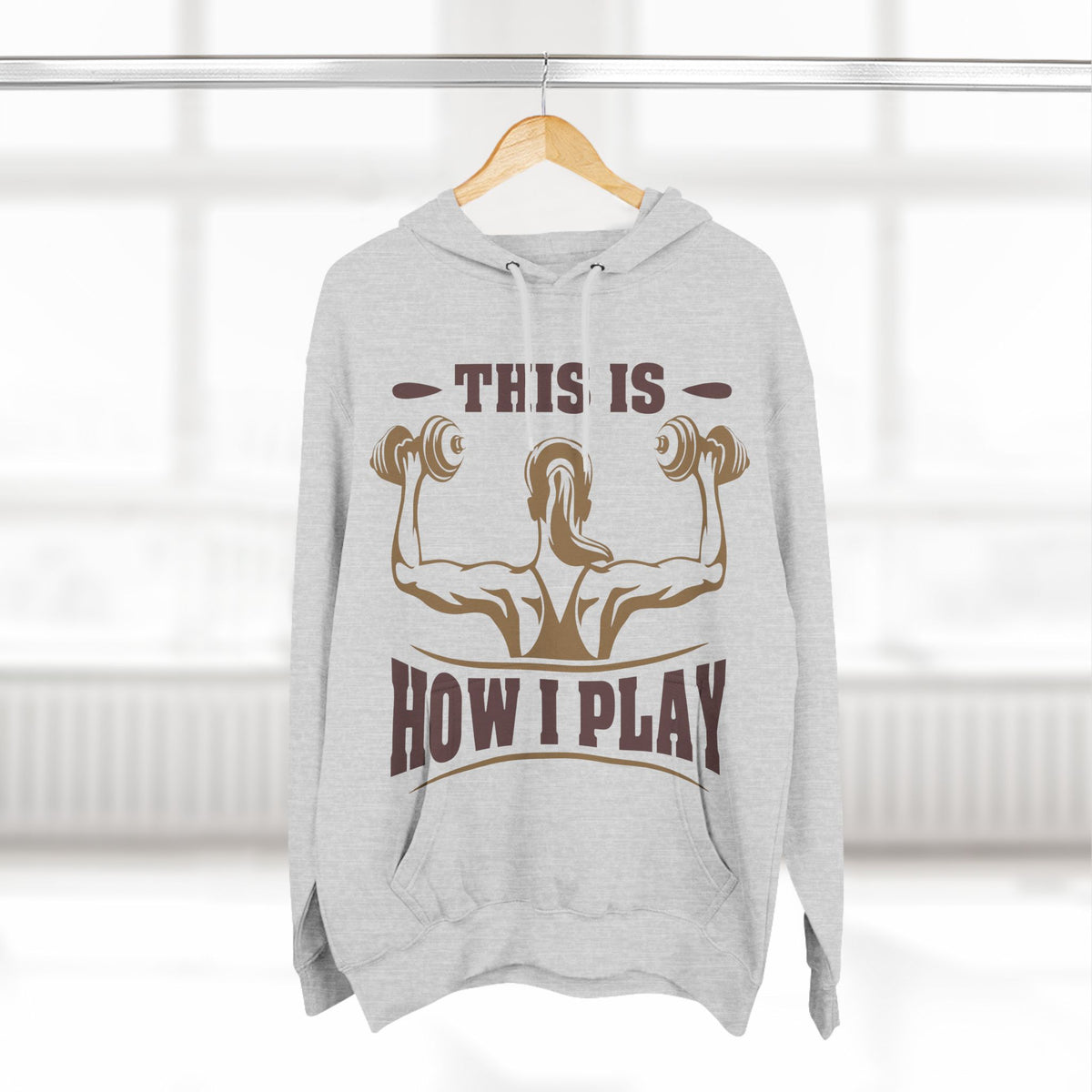 Rcnsons Unisex Three-Panel Fleece 'Play' Hoodie