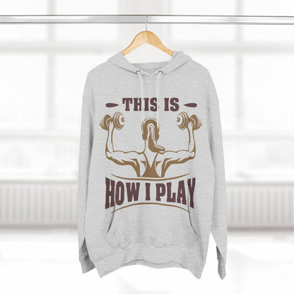 Rcnsons Unisex Three-Panel Fleece 'Play' Hoodie