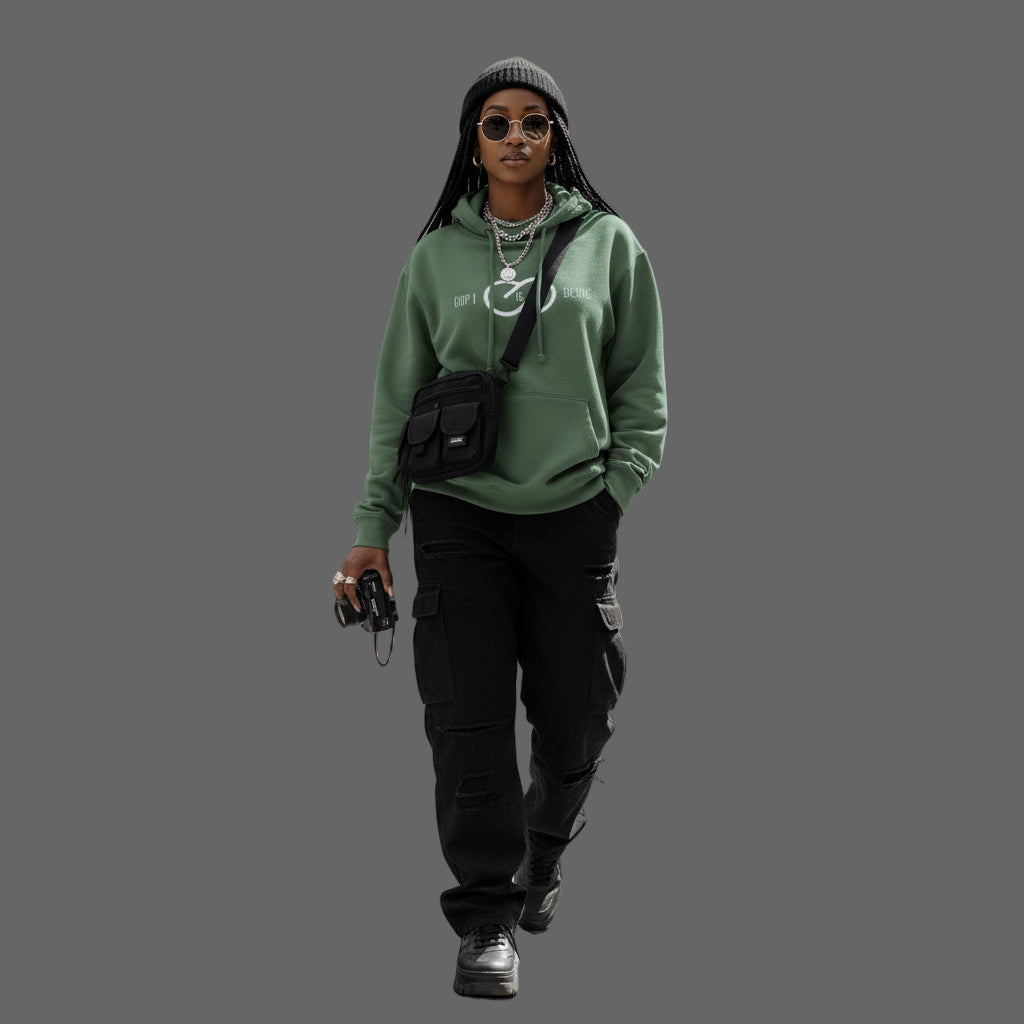 Casual Embroidered Hoodie - Unisex Wear Printify