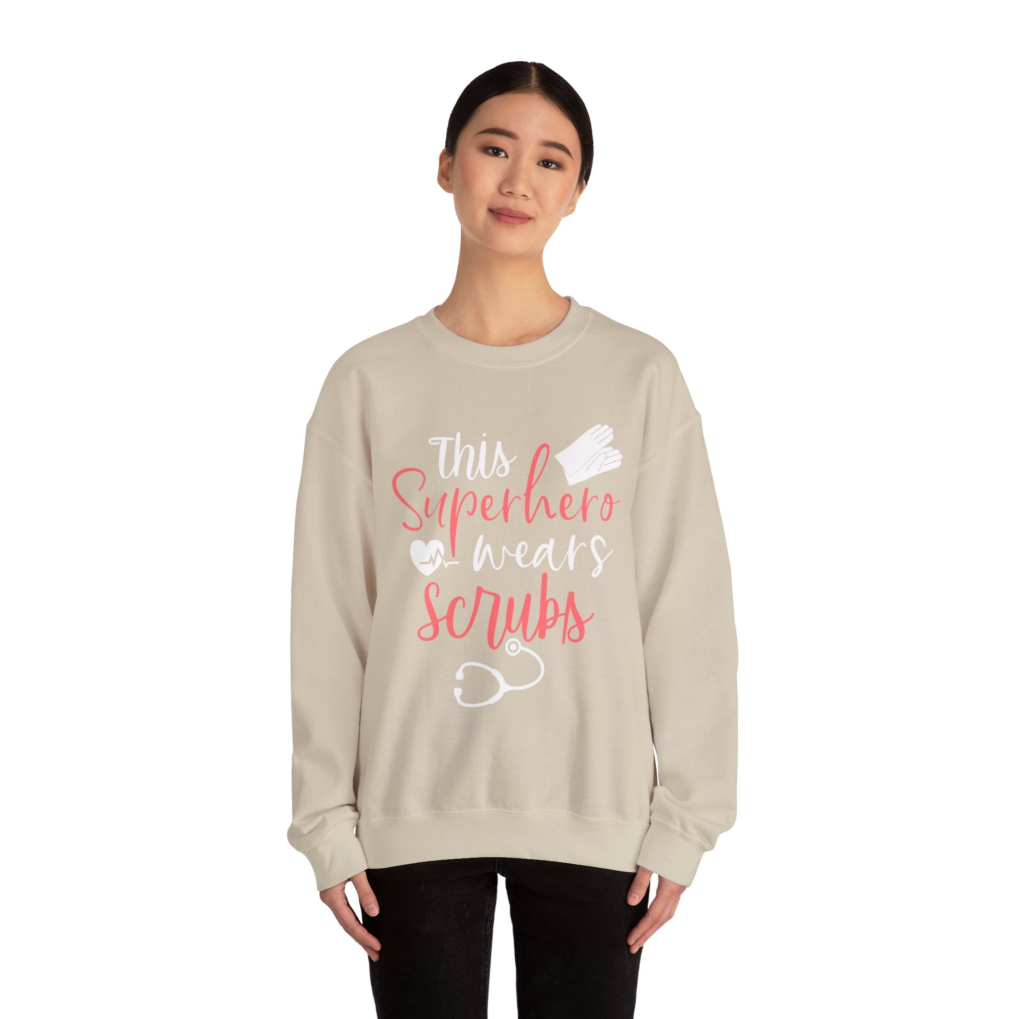 son super-héros porte des gommages Sweat-shirt unisexe 