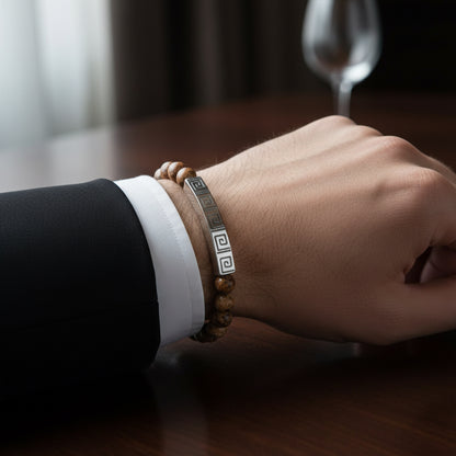 Bracelet Engraved with GL Design Printify