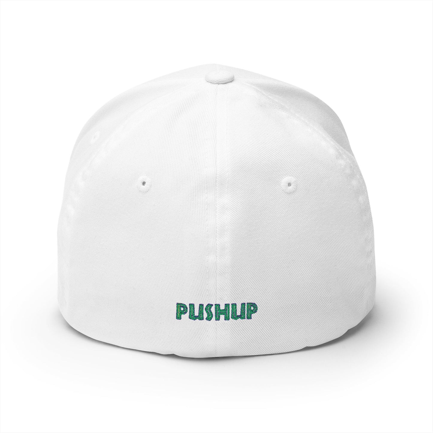 Motivational Embroidered Cap - 'PUSHUP' Structured Hat