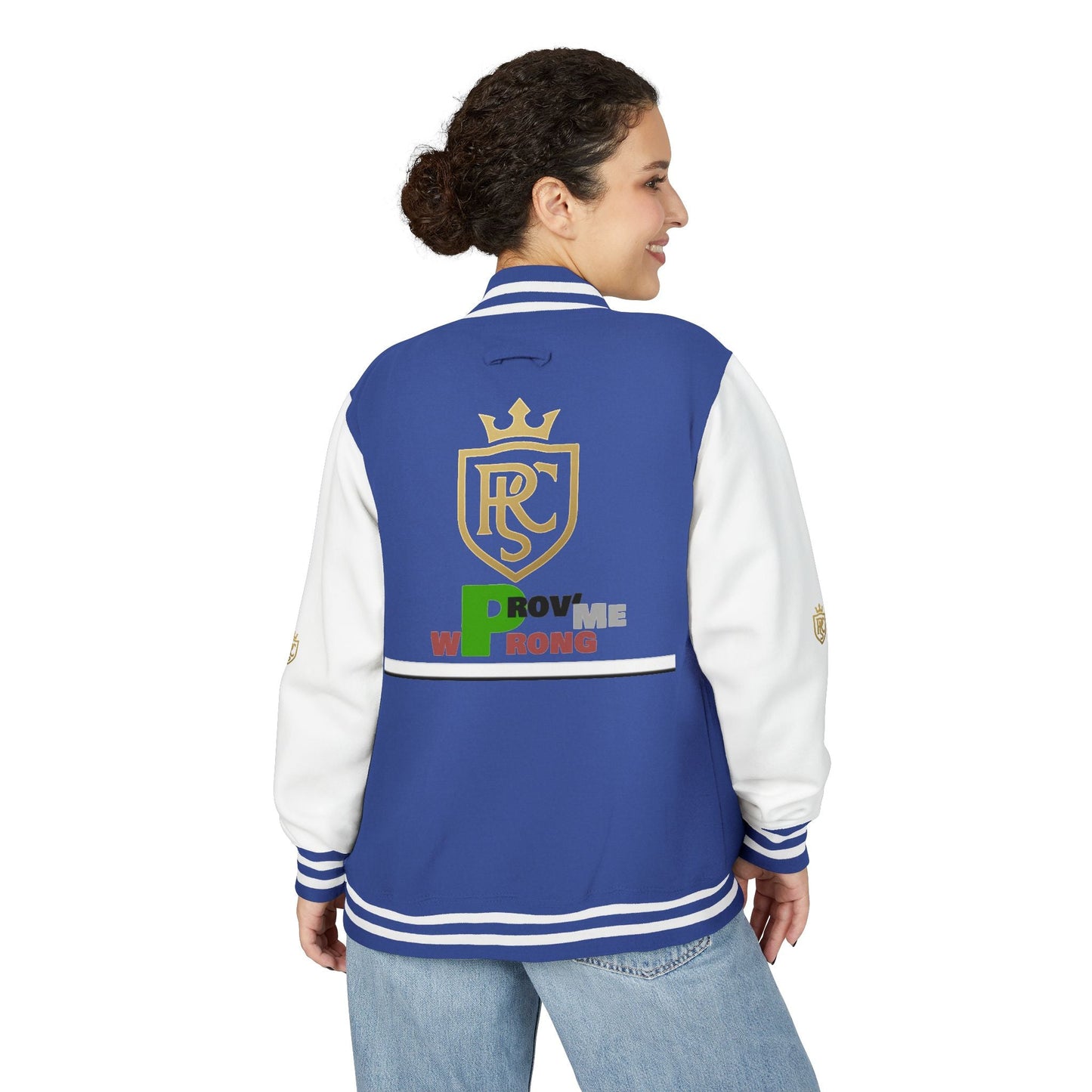 Unisex Heavyweight Letterman Jacket, Stylish Varsity Jacket, Casual Wear, Gift for Him/Her, Sports Team Apparel, College Spirit Gear Printify