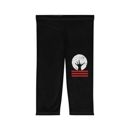 Stylish Women's Capri Leggings with Motivational Design, Perfect for Yoga, Pilates, Casual Wear, Gifts for Her, Relaxation Printify