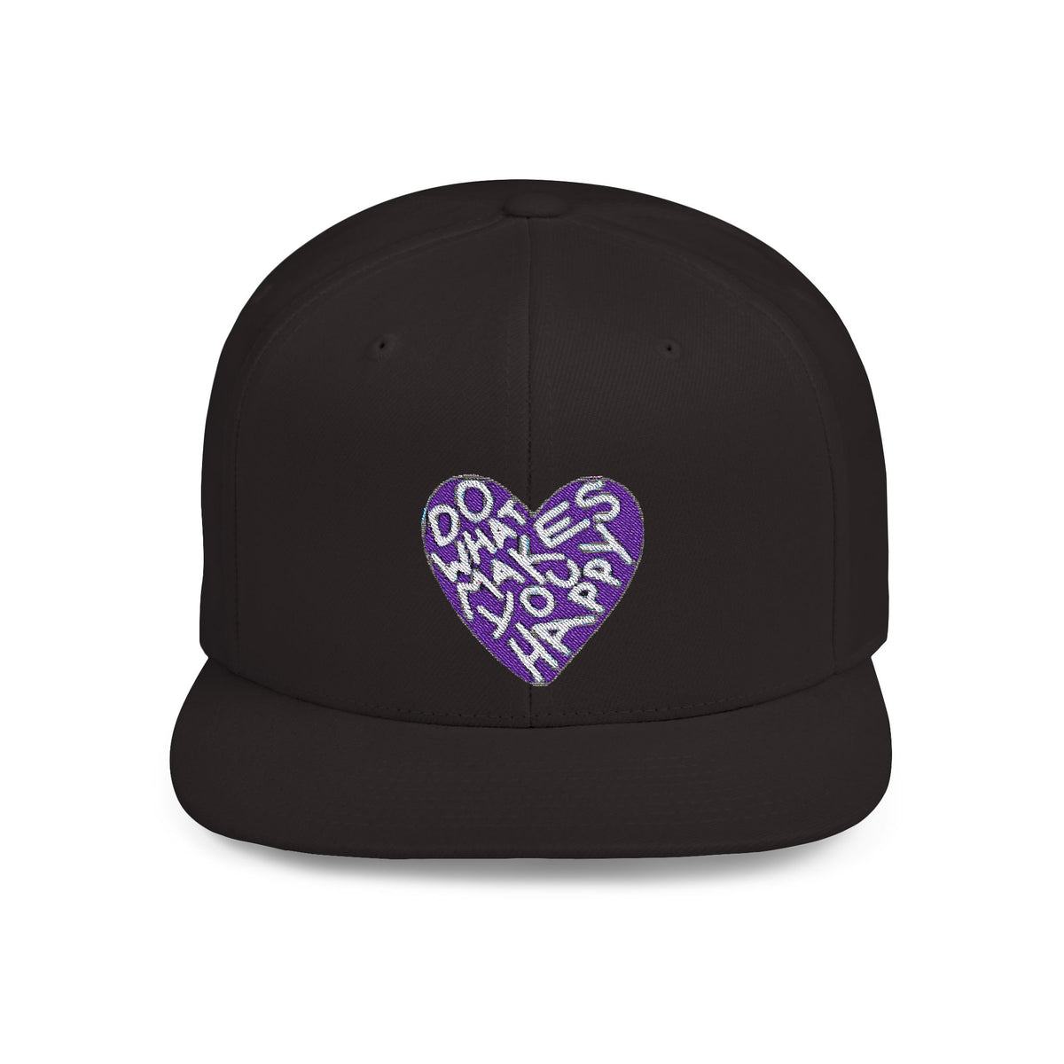 Unisex Flat Bill Snapback Hat