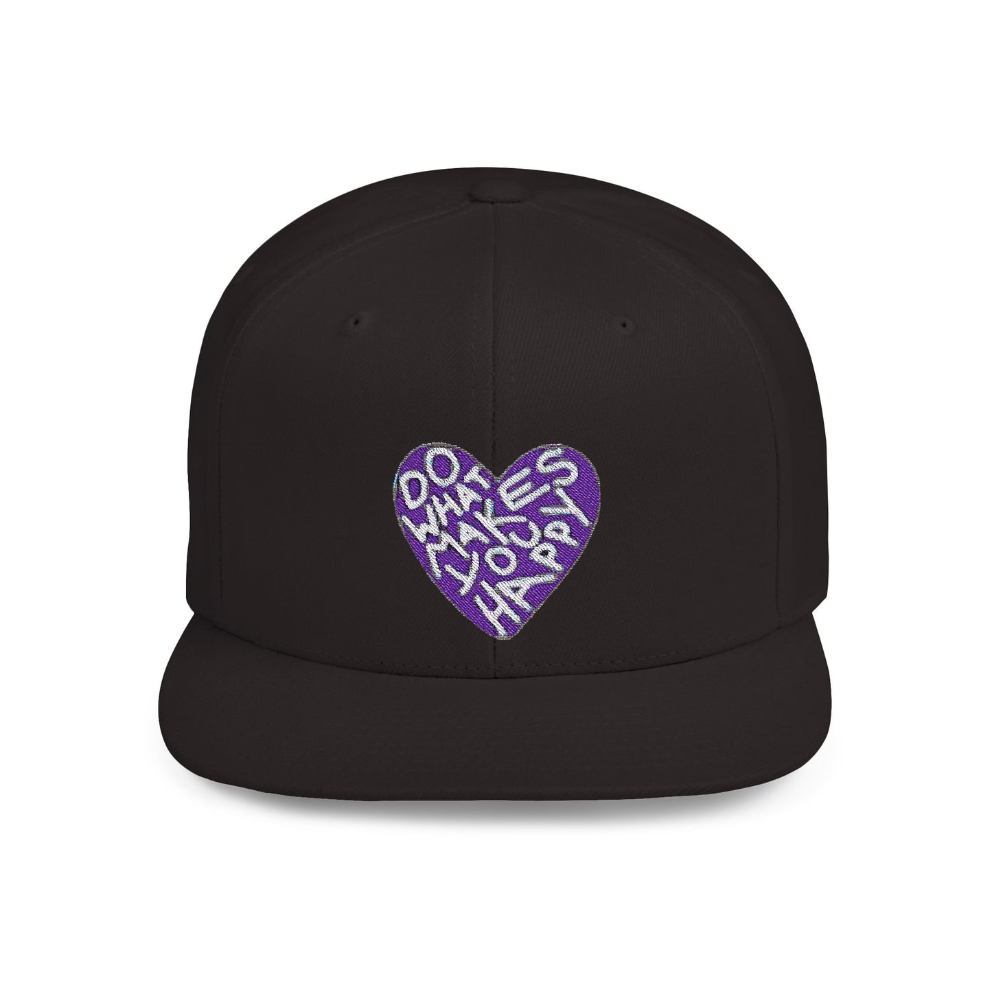 Unisex Flat Bill Snapback Hat
