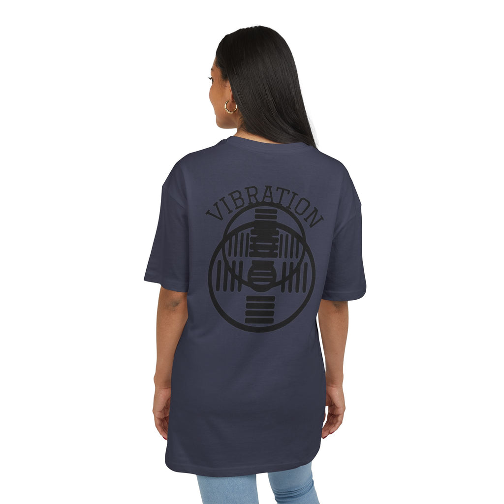 Unisex Vibration Oversized Tee | Comfortable Streetwear, Gym Apparel, Gift for Fitness Lovers, Casual Daily Wear, Graphic Tee