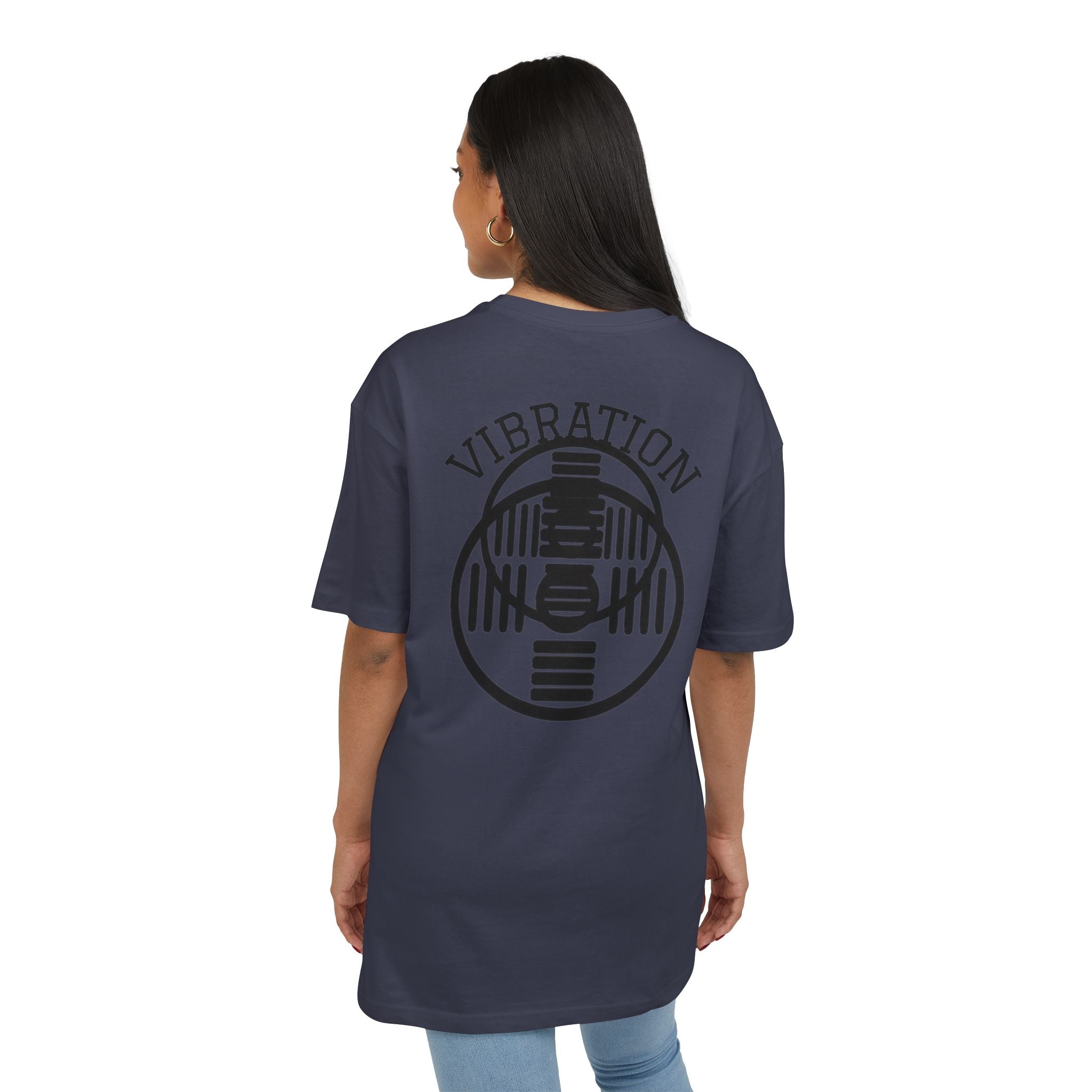 Unisex Vibration Oversized Tee | Comfortable Streetwear, Gym Apparel, Gift for Fitness Lovers, Casual Daily Wear, Graphic Tee