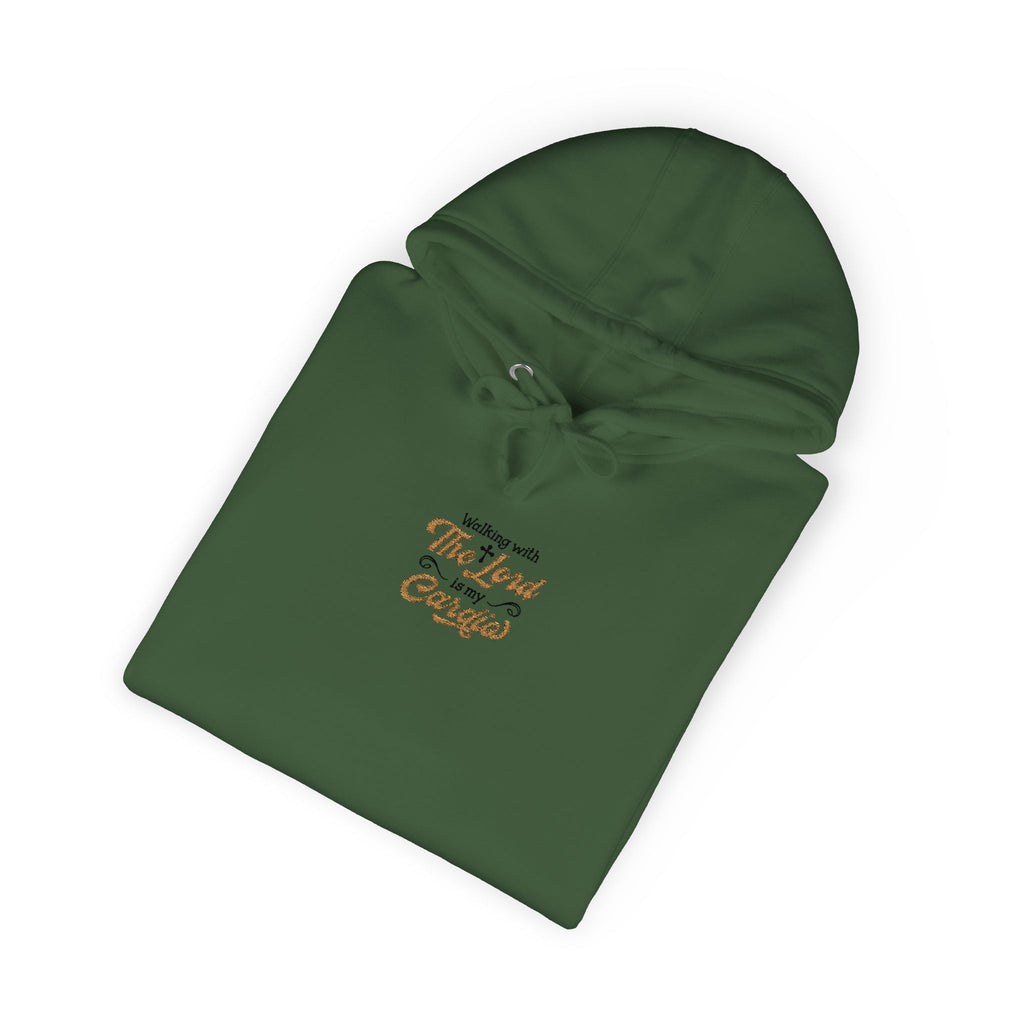 Religious Fleece Hoodie - Walking with the Lord Printify