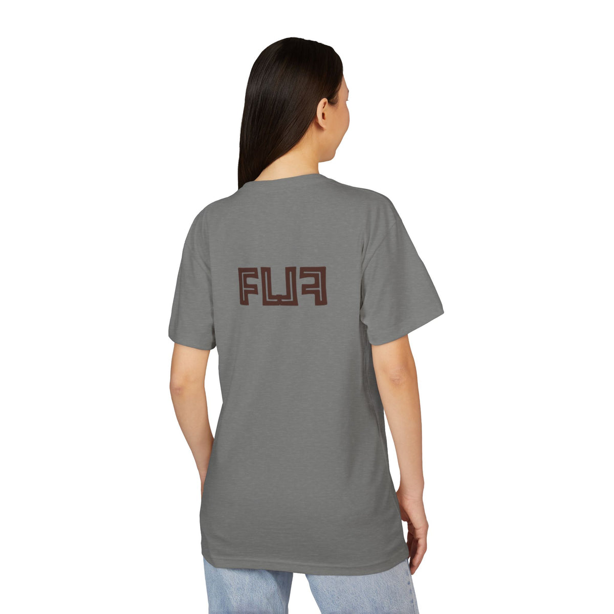 Stylish Unisex Sueded T-Shirt with Bold 'FLU' Graphic | Casual Wear, Gift Idea, Streetwear, Everyday Comfort, Fashion Statement