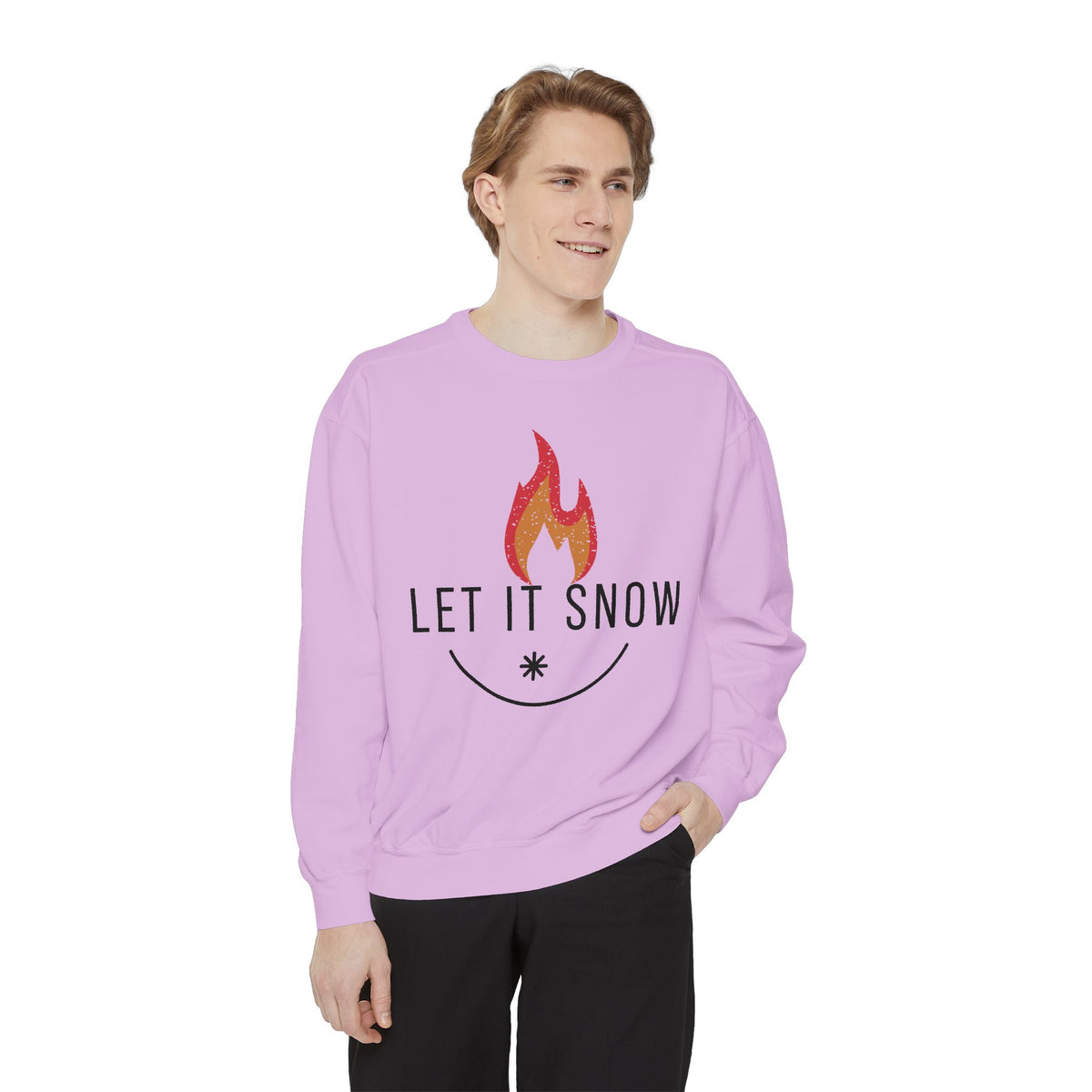 Let It Snow Unisex Garment-Dyed Sweatshirt