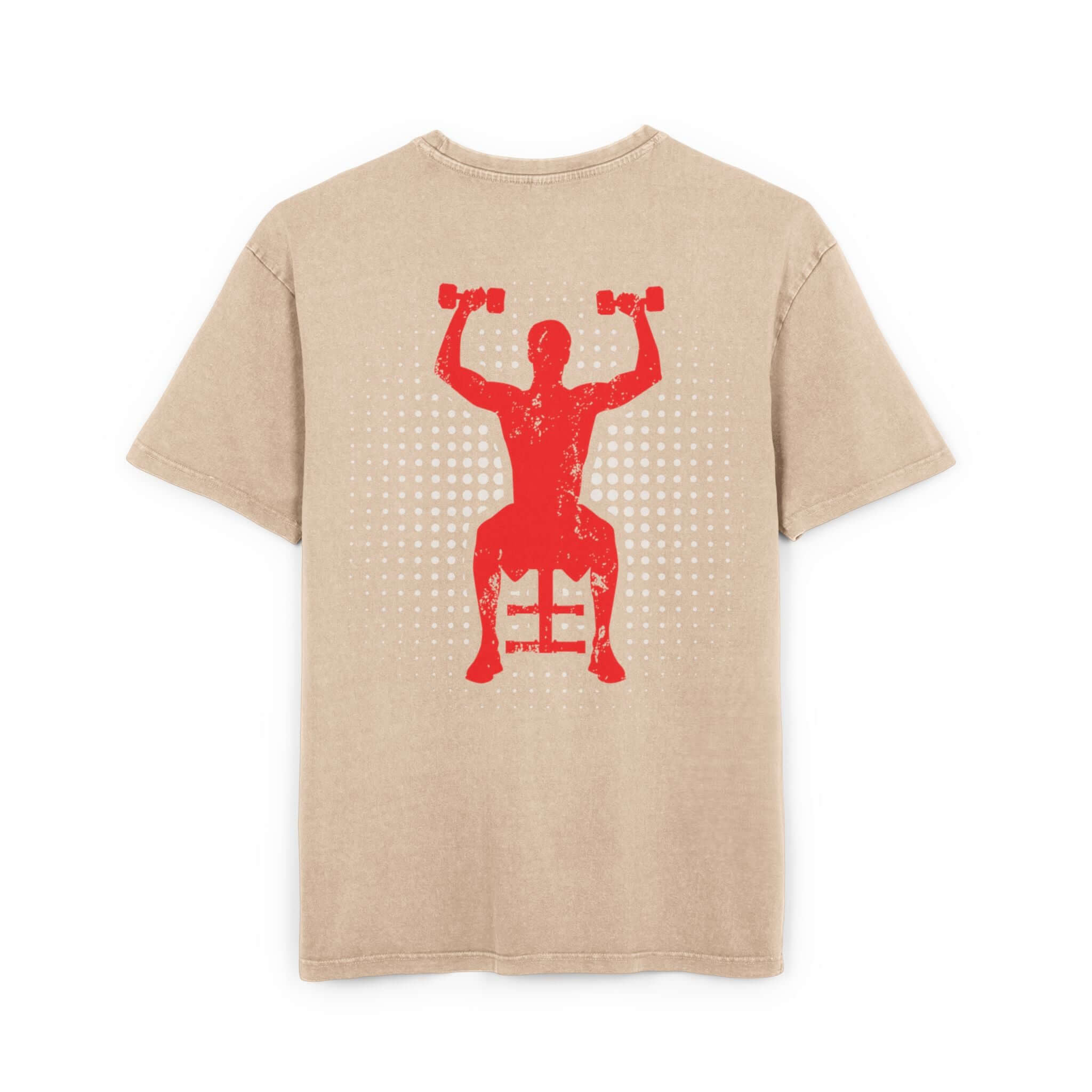 Oversize Tee - Off To Gym Acid Washed Men's T-Shirt