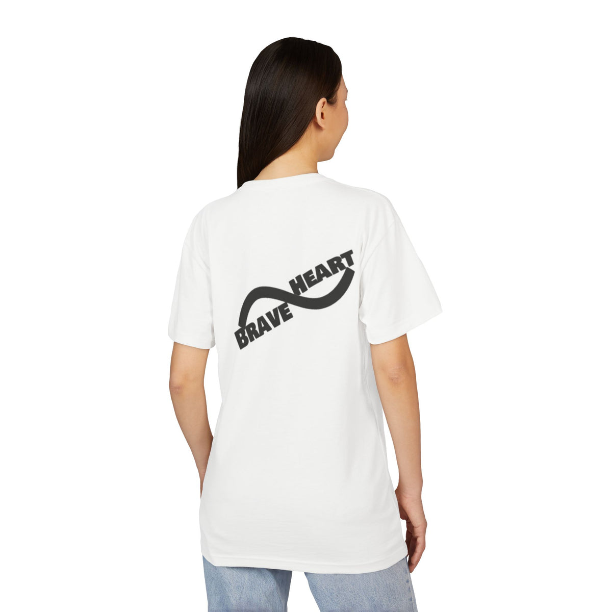 Brave Heart Unisex Sueded T-Shirt | Inspirational Graphic Tee, Casual Wear, Gift for Friends, Self-Love Reminder, Motivational Apparel