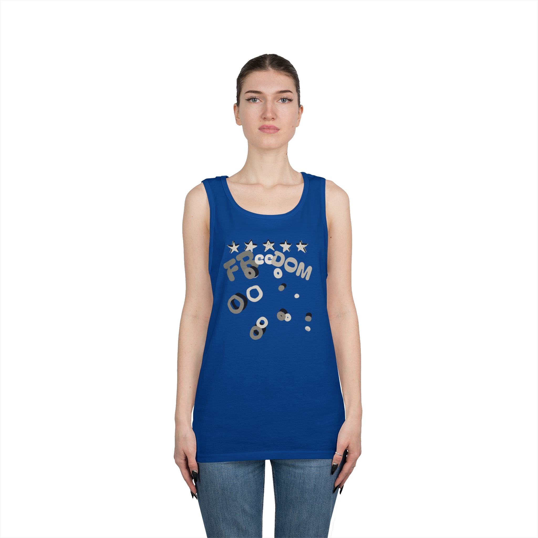 Heavy Cotton Tank Top-Freedom