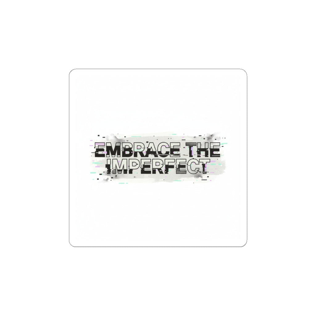 Embrace the Imperfect Sticker | Analog Error glitch art, VHS static