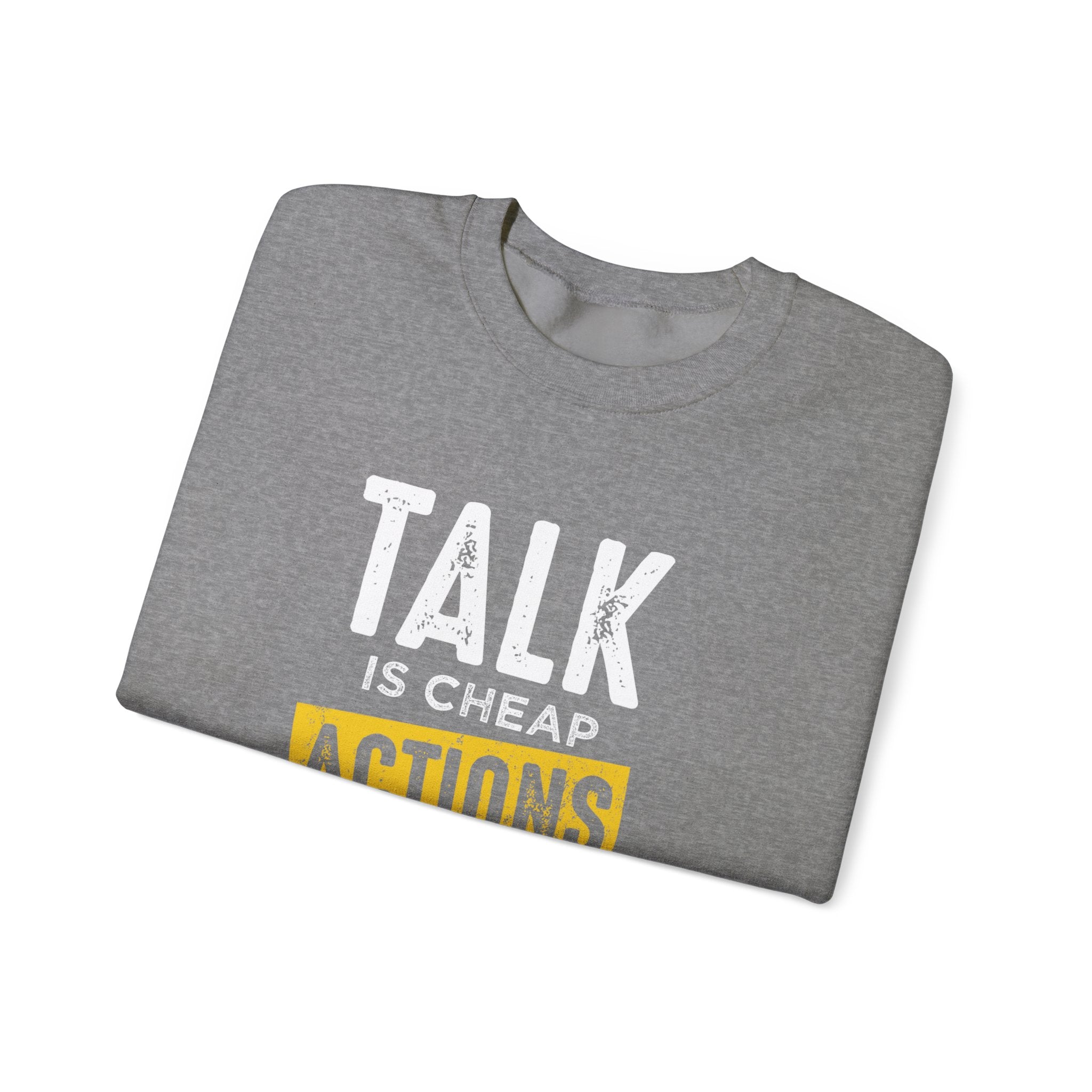 Parler, c’est des actions bon marché, parler plus fort, sweat-shirt unisexe 