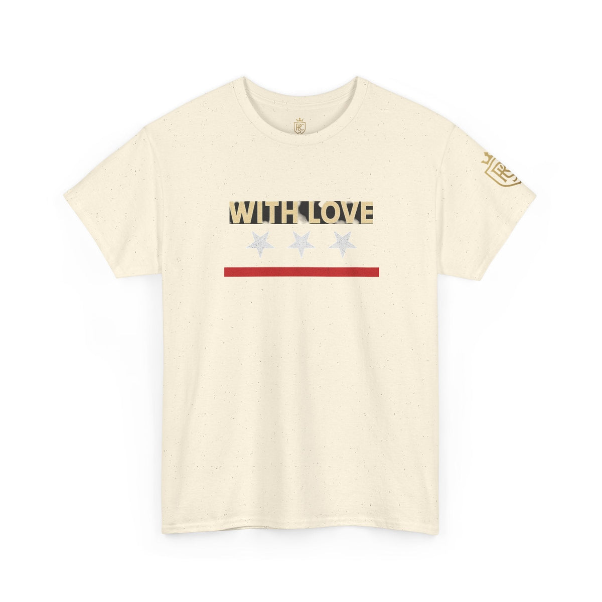 Stylish Unisex Heavy Cotton Tee - 'With Love' Statement Shirt, Casual Wear, Gift for Her, Gift for Him, Everyday Comfort Printify