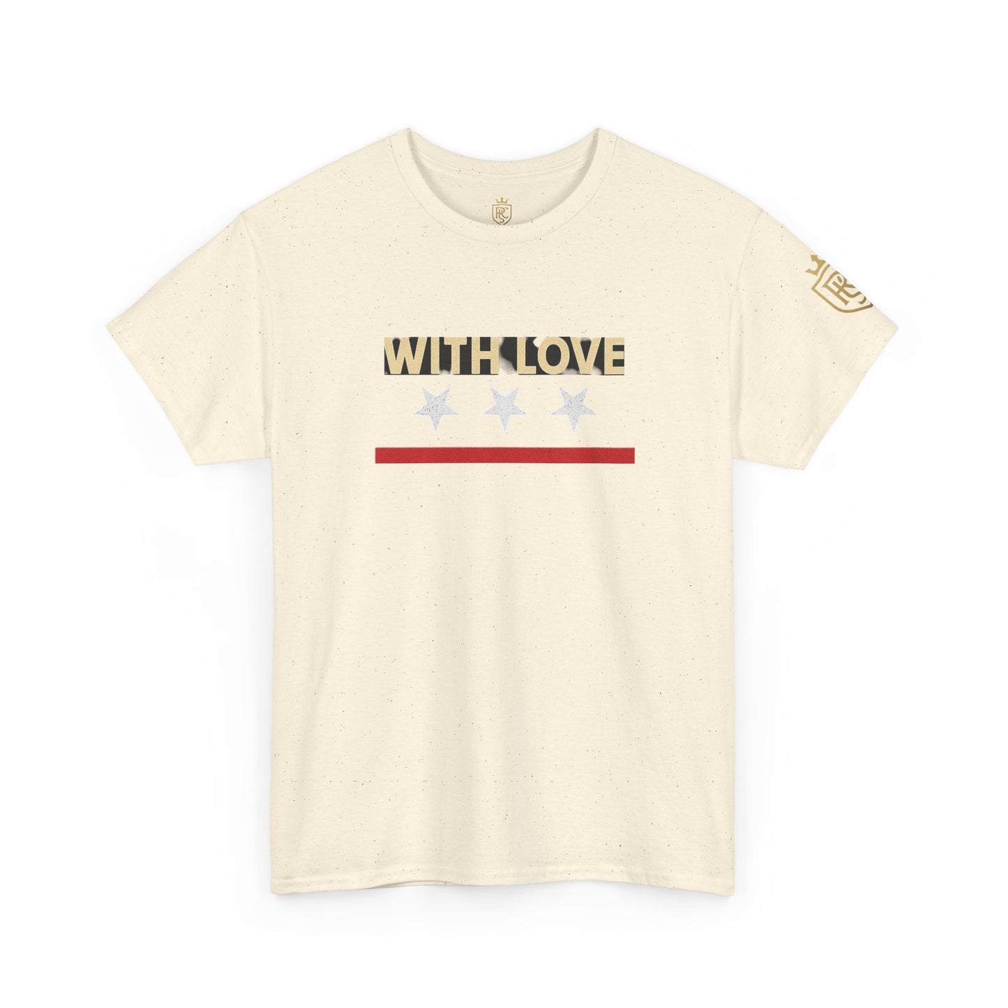 Stylish Unisex Heavy Cotton Tee - 'With Love' Statement Shirt, Casual Wear, Gift for Her, Gift for Him, Everyday Comfort Printify