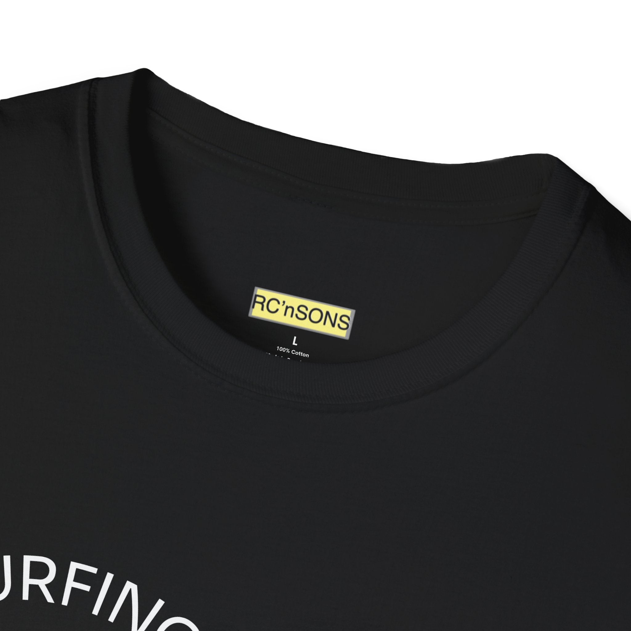 Surfing the Wave Unisex Softstyle T-Shirt, Beachwear, Summer Apparel, Gift for Surfers, Casual Tee, Surfing Theme Shirt