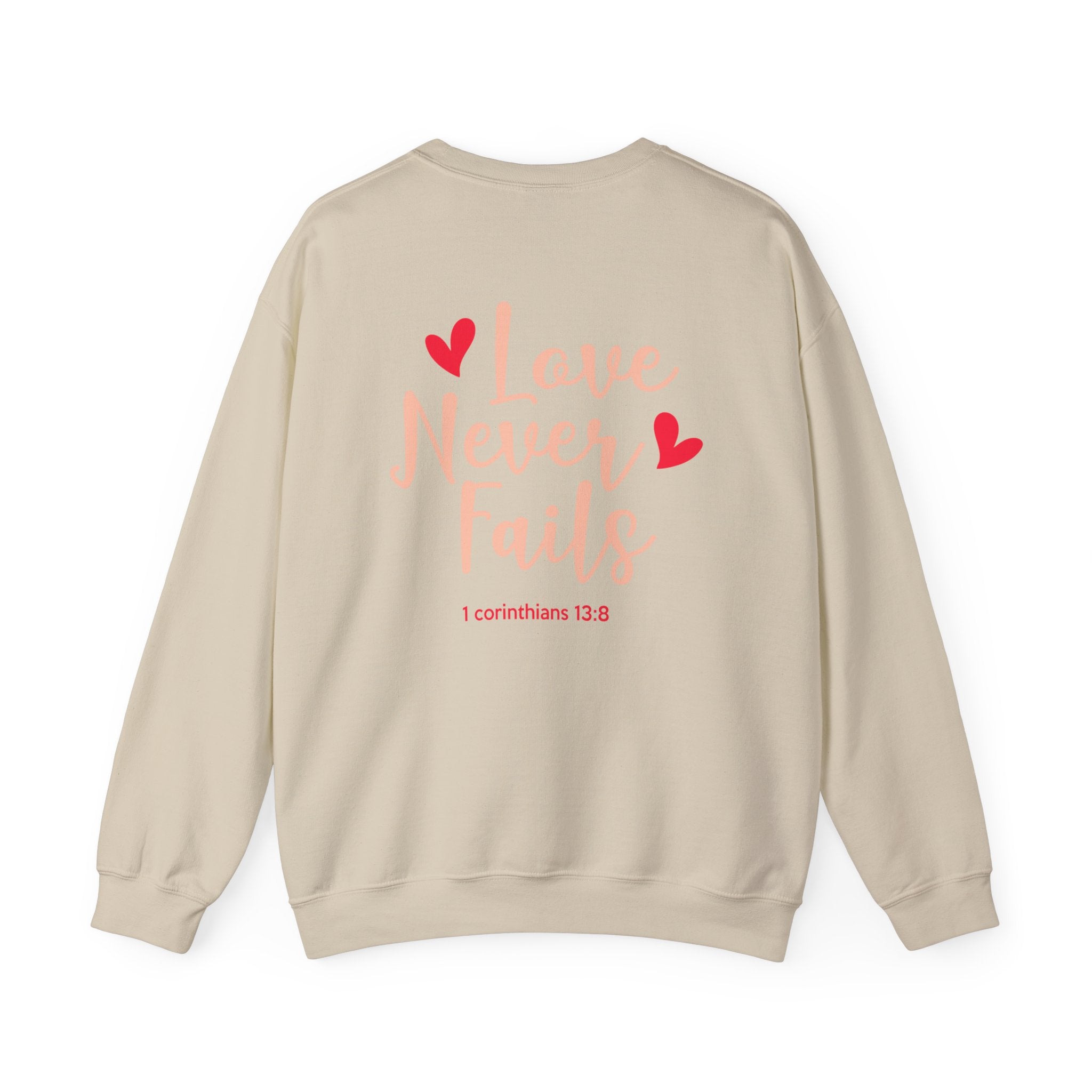 L’amour n’échoue jamais Sweatshirt unisexe 