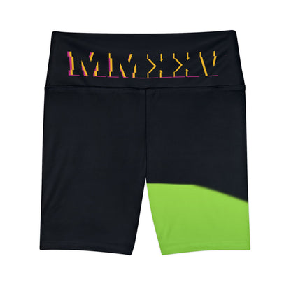 Stylish Women's Workout Shorts with MMXXV Bold Graphics | Ideal for Fitness & Leisure