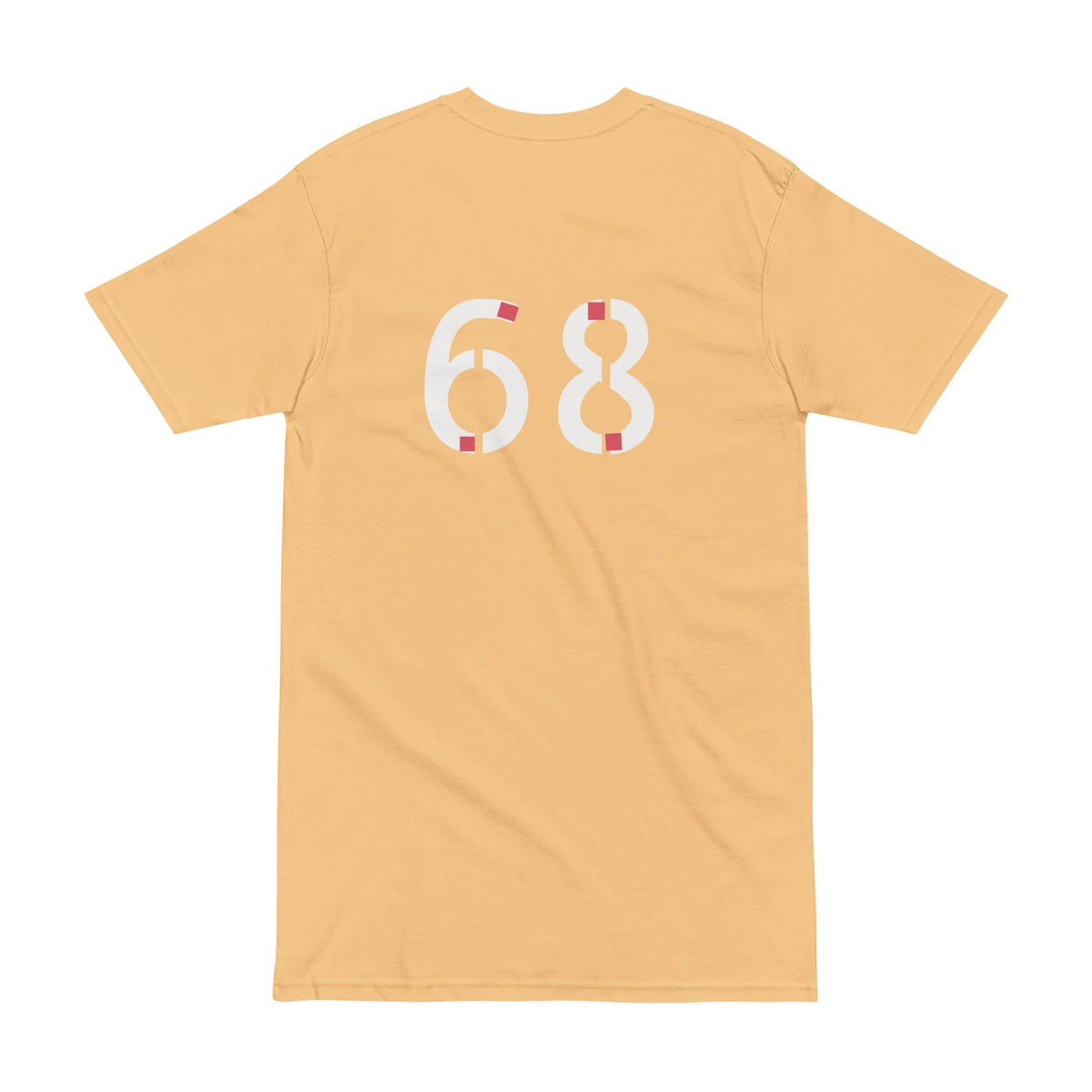 Tee - Trendy Men's Heavyweight Tee with Bold 68 Design