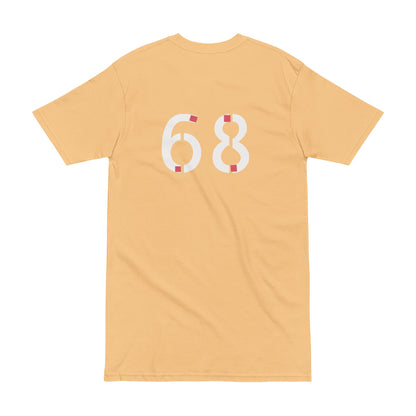 Tee - Trendy Men's Heavyweight Tee with Bold 68 Design